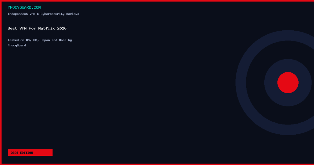 Best VPN for Netflix 2026: Unblock Every Library hero best vpn netflix 2026